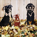 Flat-Coated Retriever Metal Art – Handmade Dog Silhouette