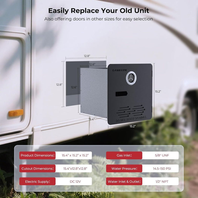 2.64GPM Tankless RV Hot Water Heater PRO With Remote Control