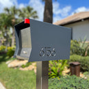 The Original Retrobox in DESIGNER GREY - Modern Mailbox