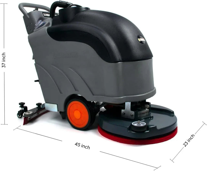 RT50D Self-Propelled Floor Scrubber – 22" Cleaning Path, 29.2V Lithium Battery, Automatic Forward/Reverse Drive with Adjustable Speed, 14.5-Gal Tank, Industrial Grade Cleaning Machine