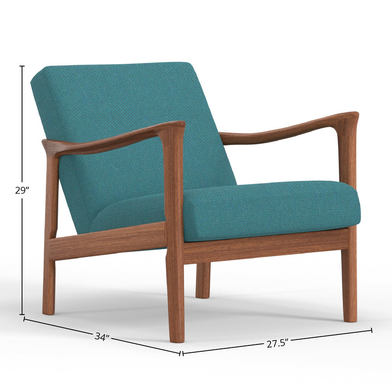 Zephyr Lounge Chair (Turquoise)