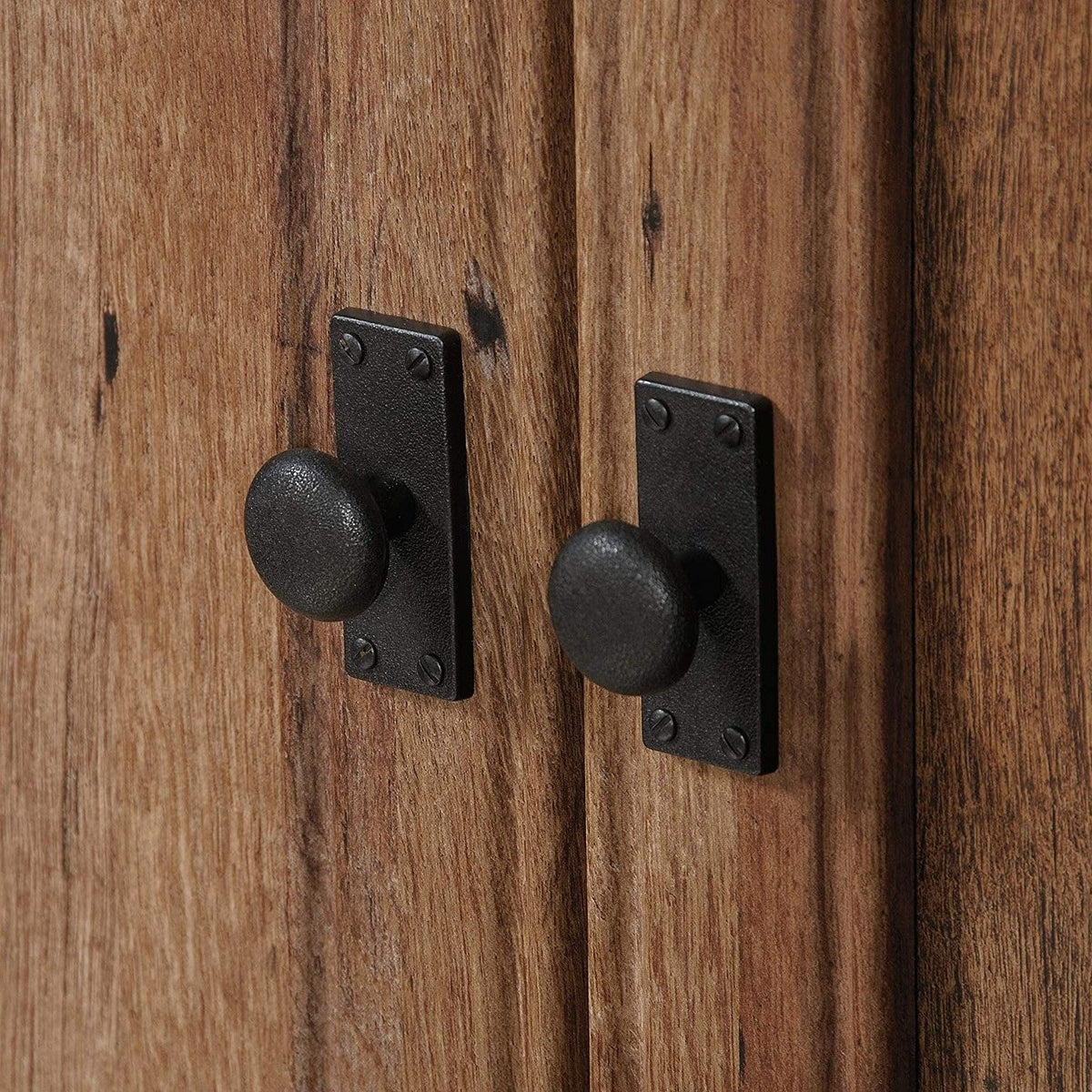 Rustic Oak Drawer and Garment Rod Wardrobe Armoire, photo 5 of 5