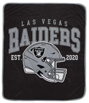 Las Vegas Raiders 50" x 60" Vintage Arch Block Blanket by Dynasty Sports & Framing
