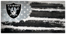 Las Vegas Raiders Team Flag Wooden Sign by Dynasty Sports & Framing