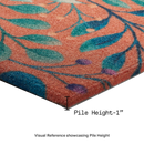 Rainforest Peach Outdoor Doormat – 18" x 30" Non-Slip, Nylon
