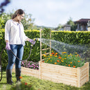 Raised Garden Bed with Trellis-Natural by LJGDeals