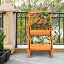 2-Tier Raised Garden Bed with Trellis and Planter Boxes by LJGDeals