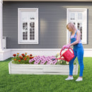 Metal Galvanized Raised Garden Bed with Open-Ended Base-6 x 3 ft