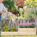 Raised Garden Bed with Trellis-Natural by LJGDeals