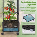 67 Inches Raised Garden Bed with Planter Box and Trellis by LJGDeals