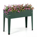 Raised Garden Bed Elevated Metal Planter Box with Legs Drainage Holes by LJGDeals