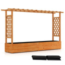 Raised Garden Bed Planter Box with Lattice Trellis Drainage Holes by LJGDeals