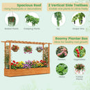 Raised Garden Bed Planter Box with Lattice Trellis Drainage Holes by LJGDeals