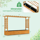 Raised Garden Bed Planter Box with Lattice Trellis Drainage Holes by LJGDeals