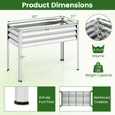 Raised Garden Bed Set of 2 Electro-Coating Metal Large Elevated Planter Box by DirectDeals