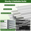 Raised Garden Bed Set of 2 Electro-Coating Metal Large Elevated Planter Box by LJGDeals