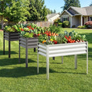 Raised Garden Bed Set of 2 Electro-Coating Metal Large Elevated Planter Box by LJGDeals