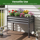 Raised Garden Bed Set of 2 Electro-Coating Metal Large Elevated Planter Box by DirectDeals