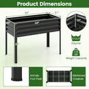 Raised Garden Bed Set of 2 Electro-Coating Metal Large Elevated Planter Box by LJGDeals