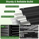 Raised Garden Bed Set of 2 Electro-Coating Metal Large Elevated Planter Box by LJGDeals