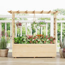 Raised Garden Bed Wooden Elevated Planter Box with Hanging Roof-L by LJGDeals