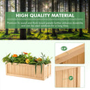 Folding Wooden Raised Garden Bed with Removable Bottom for Herbs Fruits Flowers by DirectDeals