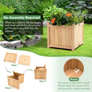 Folding Square Fir Wood Raised Garden Bed with Removable Bottom by LJGDeals