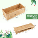 Folding Wooden Raised Garden Bed with Removable Bottom for Herbs Fruits Flowers by LJGDeals