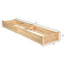 Wooden Vegetable Raised Garden Bed for Backyard Patio Balcony by LJGDeals