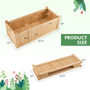 Folding Wooden Raised Garden Bed with Removable Bottom for Herbs Fruits Flowers by DirectDeals