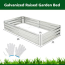 Metal Galvanized Raised Garden Bed with Open-Ended Base by LJGDeals
