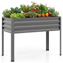 Raised Garden Bed with Legs Electro-Coating Metal Large Elevated Planter Box by LJGDeals