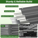 Raised Garden Bed with Legs Electro-Coating Metal Large Elevated Planter Box by LJGDeals