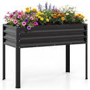 Raised Garden Bed with Legs Electro-Coating Metal Large Elevated Planter Box by LJGDeals