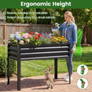 Raised Garden Bed with Legs Electro-Coating Metal Large Elevated Planter Box by DirectDeals
