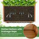 Raised Garden Bed with Lattice Trellises with Hanging Roof Set of 2 by LJGDeals