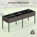 Raised Garden Bed with Legs and Removable Liner - 73 Inch by LJGDeals