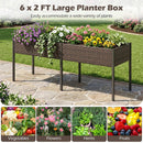 Raised Garden Bed with Legs and Removable Liner - 73 Inch by DirectDeals