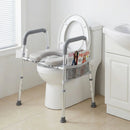 Raised Toilet Seat with Handles and Padded Arms for Seniors by LJGDeals