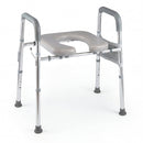 Raised Toilet Seat with Handles and Padded Arms for Seniors by DirectDeals