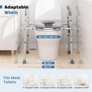Raised Toilet Seat with Handles and Padded Arms for Seniors by LJGDeals