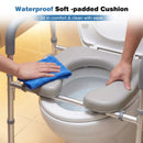 Raised Toilet Seat with Handles and Padded Arms for Seniors by LJGDeals