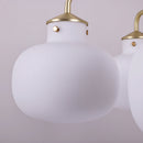Modern Raito Opal Glass Chandelier