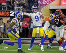 Matthew Stafford Game-Winning Touchdown Super Bowl LVI Los Angeles Rams 8" x 10" Football Photo by Dynasty Sports & Framing