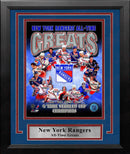 New York Rangers All-Time Greats 8" x 10" Framed Hockey Photo by Dynasty Sports & Framing
