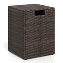 Rattan Propane Tank Cover Patio Hideaway Tank Side Table