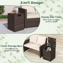 Rattan Propane Tank Cover Patio Hideaway Tank Side Table