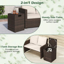Rattan Propane Tank Cover Patio Hideaway Tank Side Table by LJGDeals