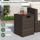 Rattan Propane Tank Cover Patio Hideaway Tank Side Table by LJGDeals