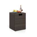Rattan Propane Tank Cover Patio Hideaway Tank Side Table